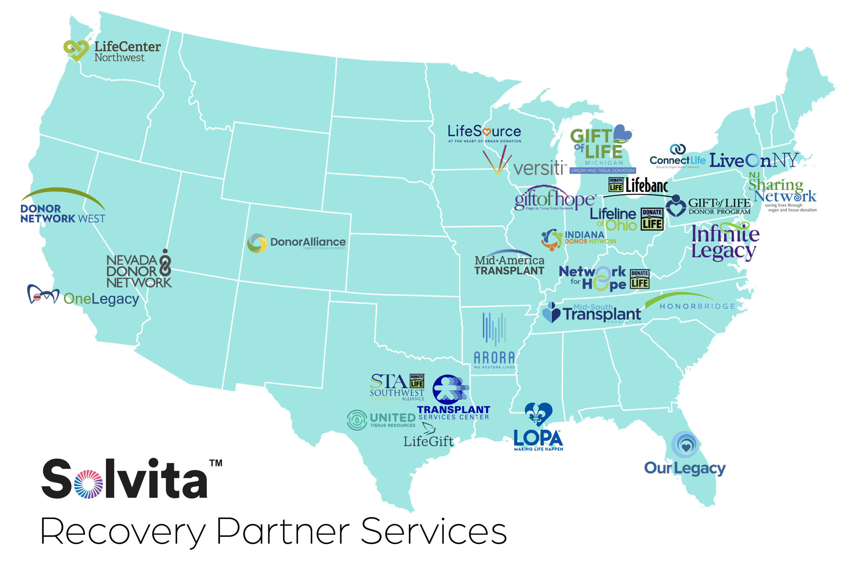 Solvita Recovery Partner Services Map