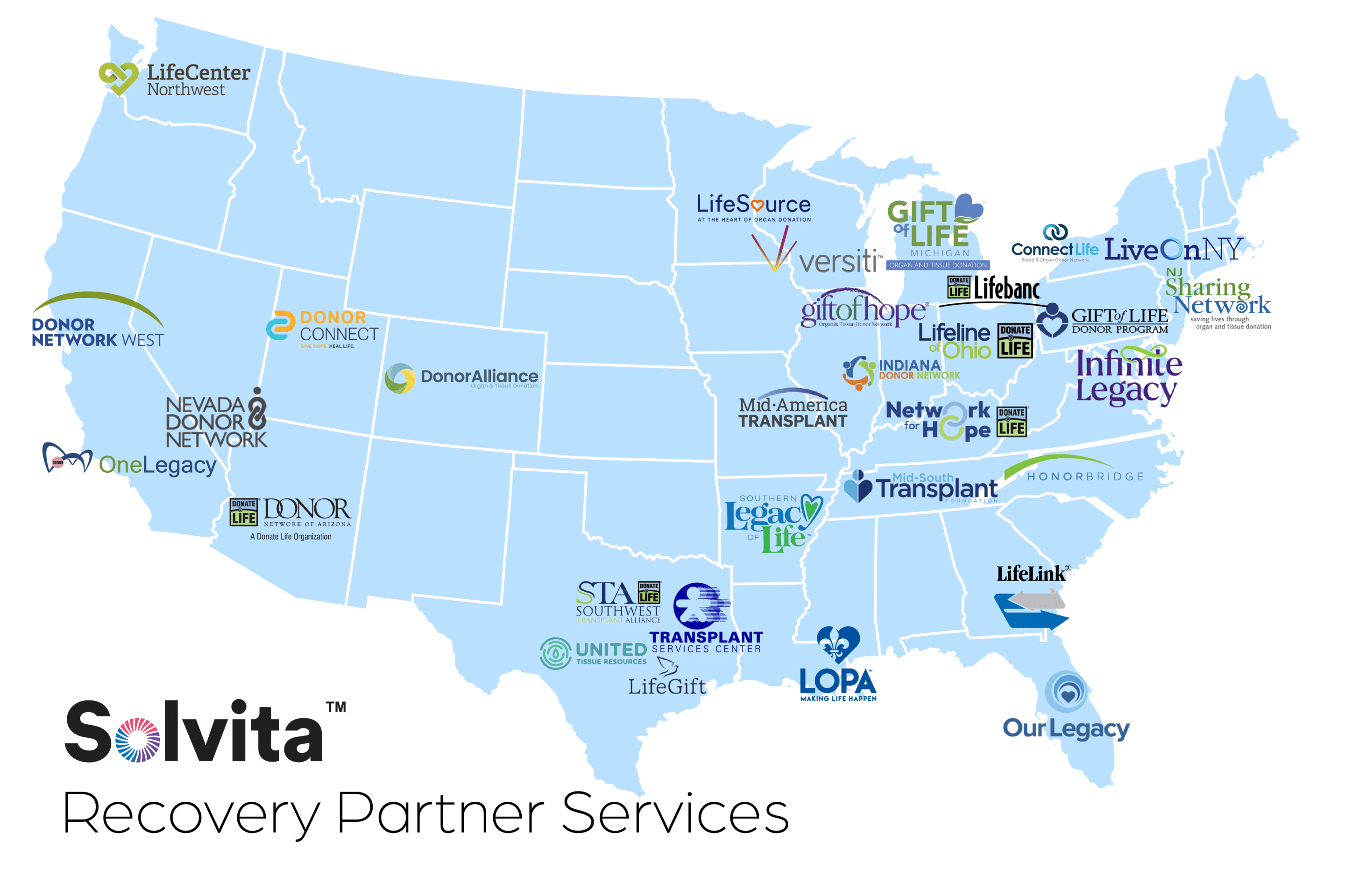Solvita Recovery Partner Services Map
